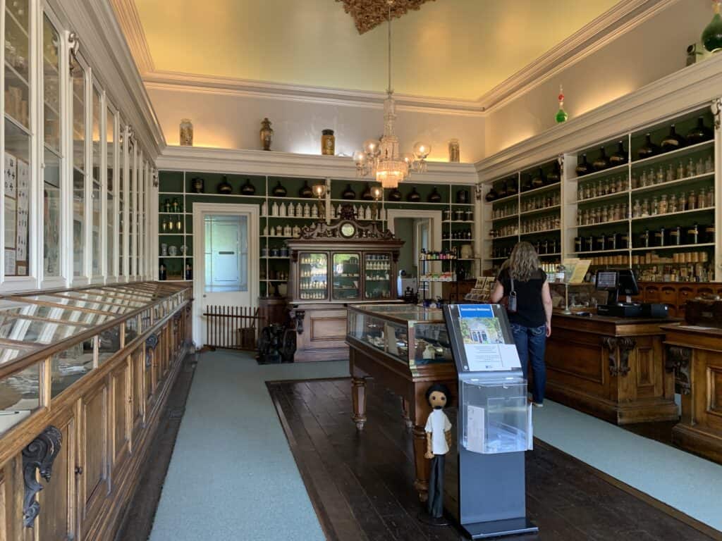 Inside the Apothecary is a preserved/recreated apothecary from the last century.