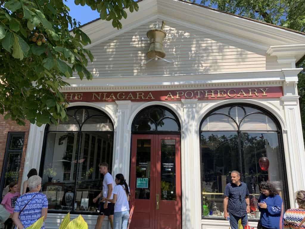 The outside of the NOTL Apothecary.