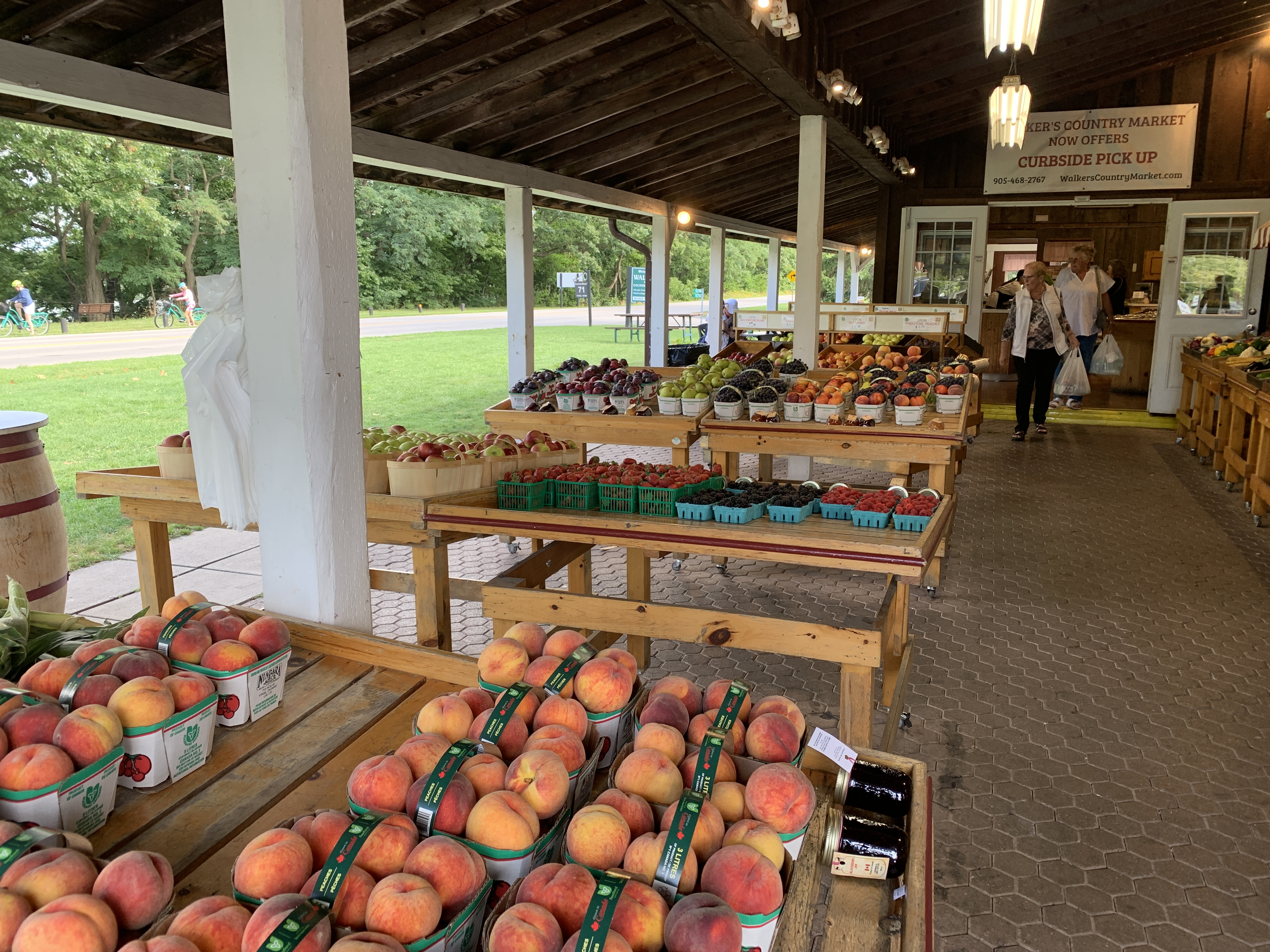 Walker's Country Market interior with locally grown produce