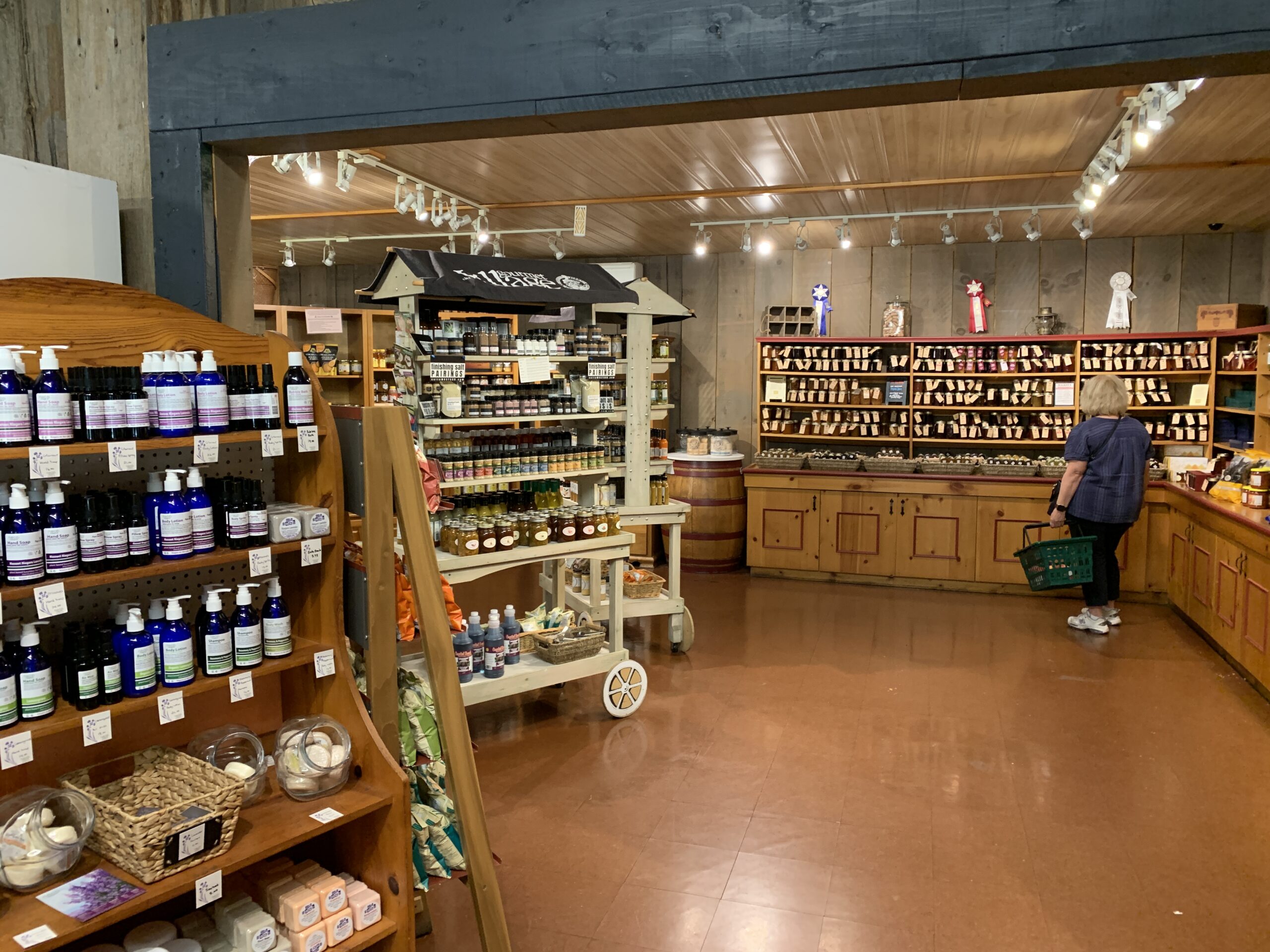 Walker's Country Market interior with locally made goods