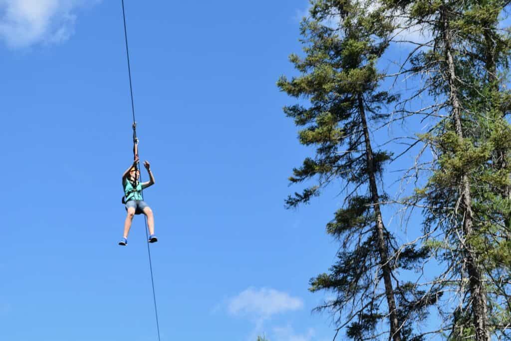 treetop trekking zipline is a fun thing to do in Huntsville