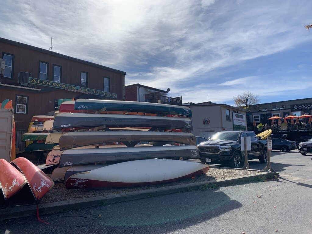 Renting a canoe at Algonquin Outfitters is a fun thing to do in Huntsville