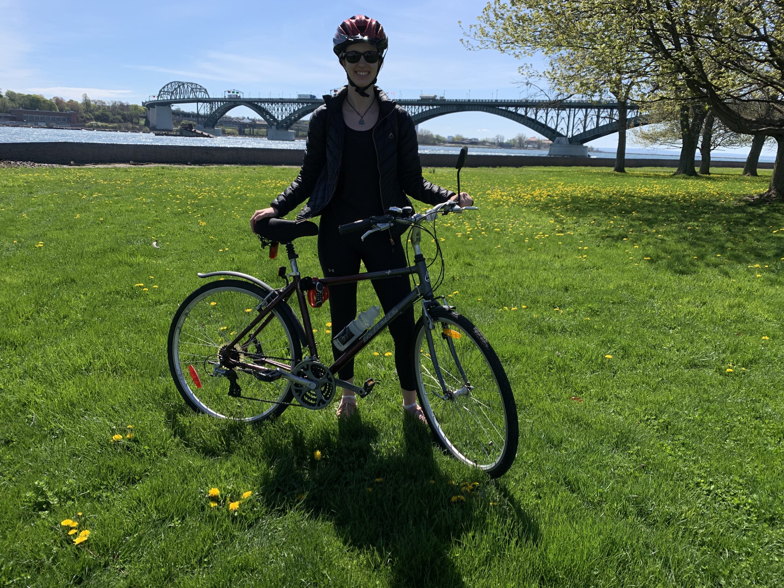 about to bike the niagara river recreational trail