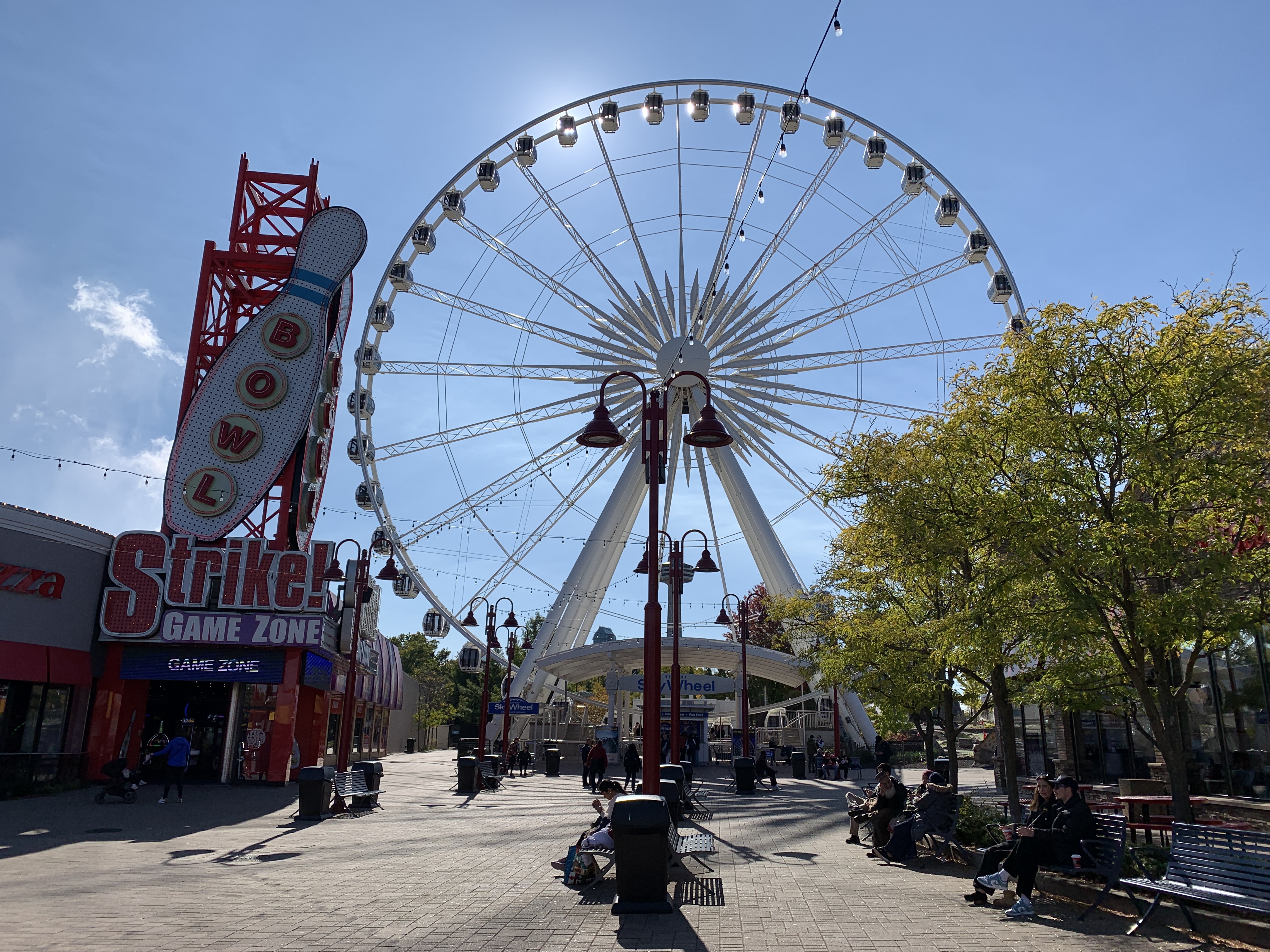 The Skywheel cars are climate controlled to keep you warm in the winter.