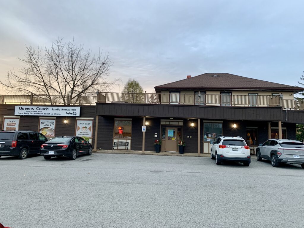 The outside of the Queen's Coach Restaurant is brown and unassuming but the food inside make it one of the best family-run restaurants in Niagara Falls.